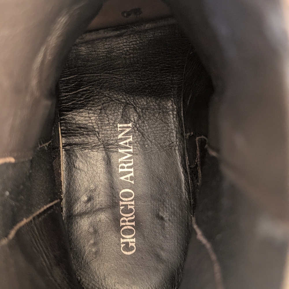 Giorgio Armani Black Men's Shoes